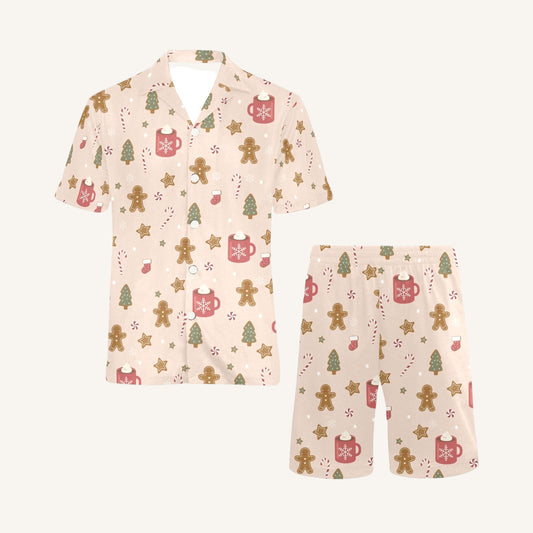 Cookies For Breakfast Men’s Short Sleeve Pajama Set