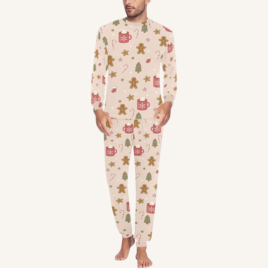 Cookies For Breakfast Men's Crew Neck Pajama Set